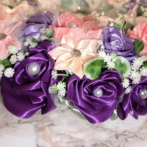 Tavaszi egyedi kopogtató  - otthon & életmód - virágdekoráció - virágdíszek - dekor koszorúk, kopogtatók - Meska.hu