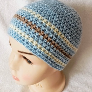 Fiú őszi-tavaszi sapka kék, barna és vanília sárga színben  - ruha & divat - babaruha & gyerekruha - babasapka - Meska.hu Fiú őszi-tavaszi sapka kék, barna és vanília sárga színben  - ruha & divat - babaruha & gyerekruha - babasapka - Meska.hu