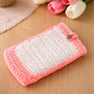 ? Kézzel horgolt telefontok - zsepitartó, Táska & Tok, Pénztárca & Más tok, Telefontok, Horgolás, MESKA