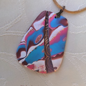 Színkavalkád ékszergyurma medál - ékszer - nyaklánc - medál - Meska.hu