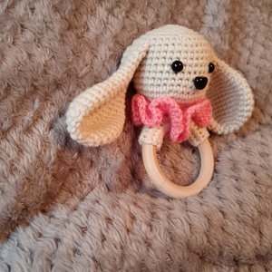 Horgolt nyuszis baba játék  - játék & sport - plüssállat & játékfigura - nyuszi - Meska.hu