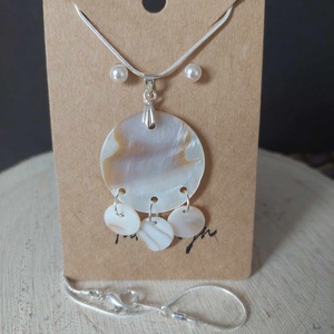 Gyöngyház ékszerszett - ékszer - ékszerszett - Meska.hu