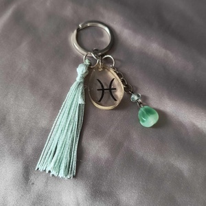 Halak horoszkópos kulcstartó 2 - táska & tok - kulcstartó & táskadísz - kulcstartó - Meska.hu