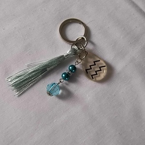 Vízöntő horoszkópos kulcstartó 5 - táska & tok - kulcstartó & táskadísz - kulcstartó - Meska.hu