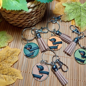 Tacskó mintás táskadísz kulcstartó süthető gyurmából  , Táska & Tok, Kulcstartó & Táskadísz, Táskadísz, Ékszerkészítés, MESKA