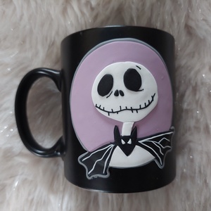 Karácsonyi Lidércnyomás Jack Skellington mintás bögre gyurma díszítéssel  - Meska.hu