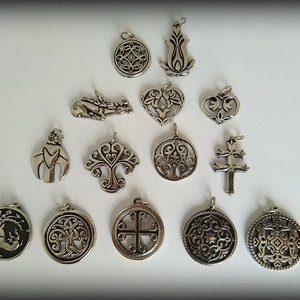 Aranyszarvas-ősi magyar motívum - ékszer - nyaklánc - medál - Meska.hu