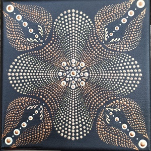 3D mandala bronz és rose gold színekkel - Meska.hu