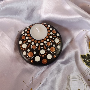 Mécsestartó nagy -fekete  - otthon & életmód - gyertya, illat, aroma - mécses és mécsestartó - Meska.hu