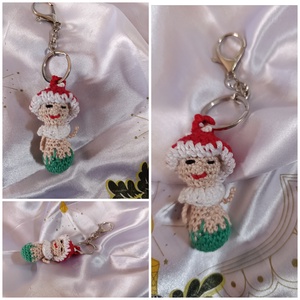 Gombácska kulcstartó -amigurumi  - Meska.hu