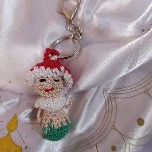 Gombácska kulcstartó -amigurumi  - táska & tok - kulcstartó & táskadísz - kulcstartó - Meska.hu