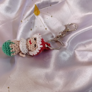 Gombácska kulcstartó -amigurumi  - táska & tok - kulcstartó & táskadísz - kulcstartó - Meska.hu
