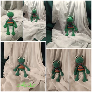 Zsolti a béka -amigurumi  - Meska.hu