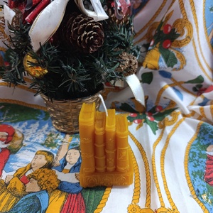 Könyvek méhviasz gyertya  - karácsony - karácsonyi lakásdekoráció - karácsonyi illatgyertya, mécses - Meska.hu