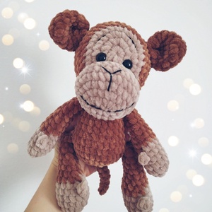 Horgolt majom amigurumi - játék & sport - plüssállat & játékfigura - majom - Meska.hu