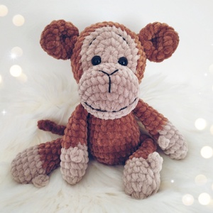 Horgolt majom amigurumi - játék & sport - plüssállat & játékfigura - majom - Meska.hu