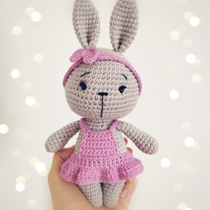 Horgolt öltöztethető nyuszi amigurumi - játék & sport - plüssállat & játékfigura - nyuszi - Meska.hu
