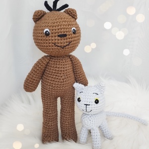 Maci horgolásminta amigurumi - diy (csináld magad) - szabásminta, útmutató - horgolási minta - Meska.hu