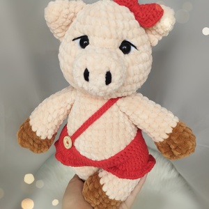 Mazsola plüss malac horgolásminta amigurumi - diy (csináld magad) - szabásminta, útmutató - horgolási minta - Meska.hu