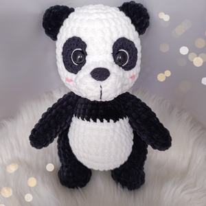 Tofu plüss panda horgolásminta amigurumi - diy (csináld magad) - szabásminta, útmutató - horgolási minta - Meska.hu