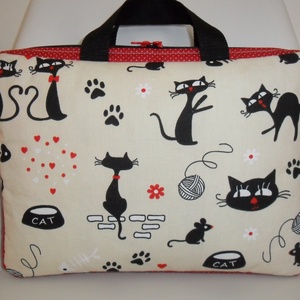 Cica mintás laptop táska rendelésre -  - Meska.hu