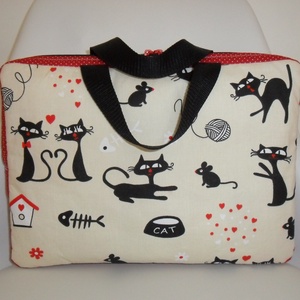 Cica mintás laptop táska rendelésre -  - Meska.hu