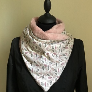 Sál, körsál levél mintás, Ruha & Divat, Sál, Sapka, Kendő, Sál, Varrás, MESKA