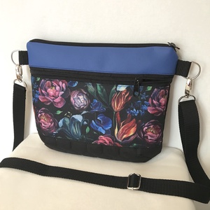 Virág mintás női táska, vállon átvethető táska, válltáska  - Meska.hu