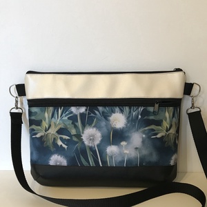 Különleges pitypang mintás crossbody/ / válltáska/ keresztpántos táska/ oldaltáska - táska & tok - kézitáska & válltáska - vállon átvethető táska - Meska.hu