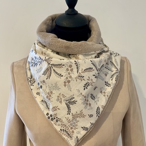 Beige leveles meleg körsál, sál - Meska.hu