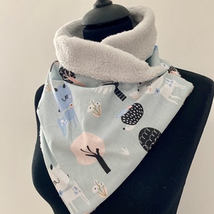  Sál, körsál őzikés-sünis   - ruha & divat - sál, sapka, kendő - sál - Meska.hu