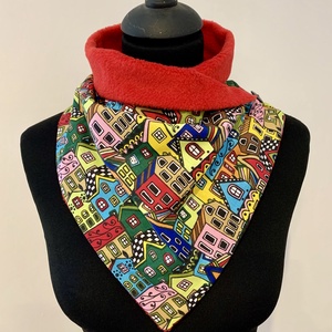  Sál, körsál házikós, indás , Ruha & Divat, Sál, Sapka, Kendő, Sál, Varrás, MESKA