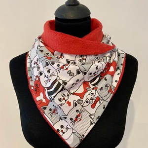 Sál, körsál cicás, Ruha & Divat, Sál, Sapka, Kendő, Sál, Varrás, MESKA