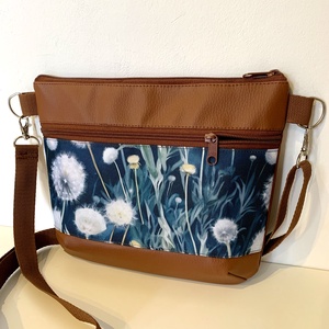 Különleges pitypang mintás crossbody /válltáska/ keresztpántos táska/ oldaltáska - táska & tok - kézitáska & válltáska - vállon átvethető táska - Meska.hu