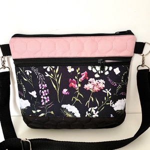 Tátika virág mintás crossbody - táska & tok - kézitáska & válltáska - vállon átvethető táska - Meska.hu