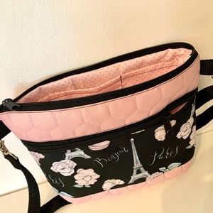  Készleten! Párizs, Eiffel torony mintás crossbody - táska & tok - kézitáska & válltáska - vállon átvethető táska - Meska.hu