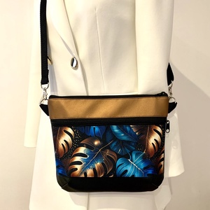 Különleges levél mintás crossbody / válltáska/ keresztpántos táska/ oldaltáska - táska & tok - kézitáska & válltáska - vállon átvethető táska - Meska.hu