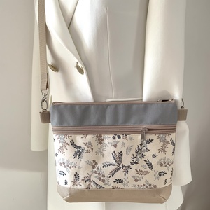 Apró levél mintás  crossbody / válltáska/ keresztpántos táska/ oldaltáska - táska & tok - kézitáska & válltáska - vállon átvethető táska - Meska.hu