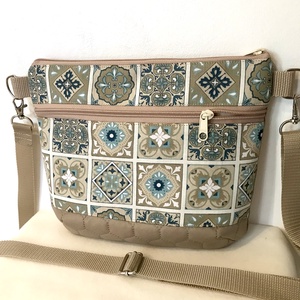 Marokkói mozaik mintás crossbody, Táska & Tok, Kézitáska & válltáska, Vállon átvethető táska, Varrás, MESKA