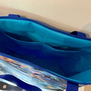 Készleten! Strandtáska- vízálló nagy pakolós táska/ shopping bag /válltáska/ kézitáska - táska & tok - kézitáska & válltáska - nagy pakolós táska - Meska.hu