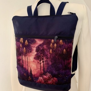 Készleten!  Hátizsák- Mesés Varázserdő mintás-Hátitáska-Vízálló - táska & tok - hátizsák - hátizsák - Meska.hu