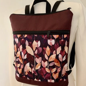  Készleten! Hátizsák- Bíbor lomb-Hátitáska-Vízálló - táska & tok - hátizsák - hátizsák - Meska.hu