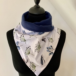 Sál, körsál pitypangos-szitakötős, Ruha & Divat, Sál, Sapka, Kendő, Sál, Varrás, MESKA