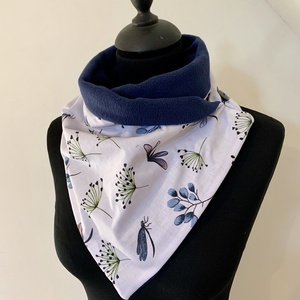 Sál, körsál pitypangos-szitakötős - ruha & divat - sál, sapka, kendő - sál - Meska.hu