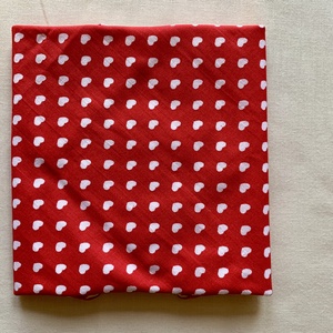 Készletkisöprés! Szív mintás textil, péksütemény, szendvics csomagoló szalvéta  - táska & tok - uzsonna- & ebéd tartó - szendvics csomagoló - Meska.hu