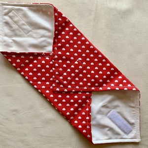 Készletkisöprés! Szív mintás textil, péksütemény, szendvics csomagoló szalvéta  - táska & tok - uzsonna- & ebéd tartó - szendvics csomagoló - Meska.hu