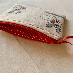 Rénszarvas mintás neszesszer, mobiltok, sminktáska              - táska & tok - neszesszer - Meska.hu