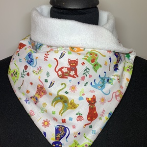  Készleten! Cicás kislány meleg sál, gyerek sál, körsál , Ruha & Divat, Sál, Sapka, Kendő, Sál, Varrás, MESKA