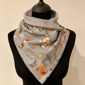  Készleten! Sál, körsál, rókás, őzikés , Ruha & Divat, Sál, Sapka, Kendő, Sál, Varrás, MESKA