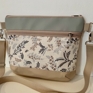 Apró levél mintás  crossbody / válltáska/ keresztpántos táska/ oldaltáska - táska & tok - kézitáska & válltáska - vállon átvethető táska - Meska.hu
